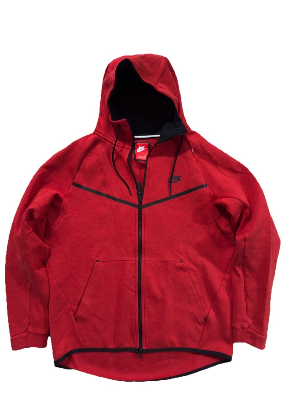 Nike Sportswear Tech Fleece Windrunner Full-Zip Hoodie University Red Size Large